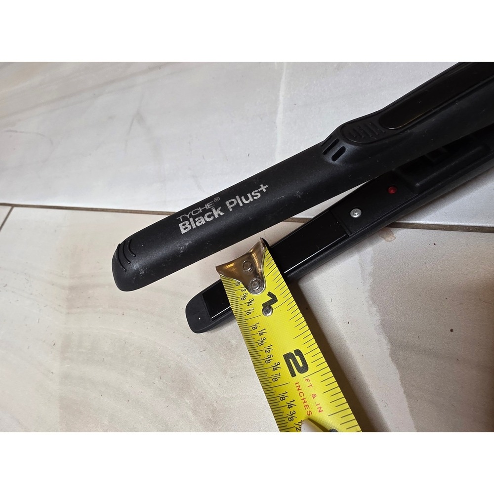 Tyche Black Plus+ Mini Flat Iron Hair Straightener TB050 Black 0.5 In Travel F3 - Picture 7 of 16